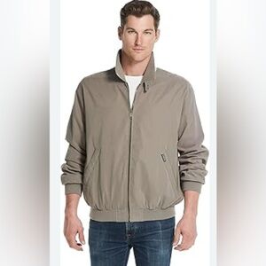 Roundtree & Yorke Men's Taupe Windbreaker